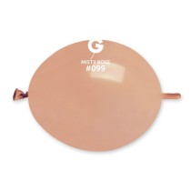 Palloncino in Lattice 6” Link GL6 Brumoso "Misty Rose 099" 100pz Gemar Standard Link 6" GL6