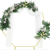 Base Esagonale Smontabile in Metallo Oro 2mt Strutture Per Allestimenti