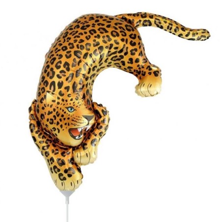 Palloncino in Foil 14" Mini Shape Leopardo Palloncini Tema Giungla