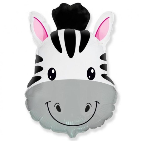 Palloncino in Foil 14" Mini Shape Zebra Animali (Giungla e Bosco)