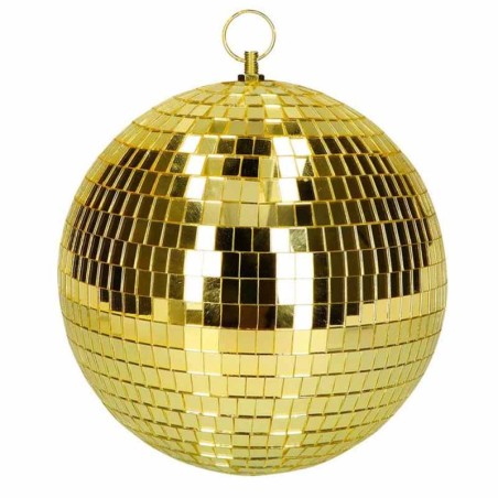 Sfera da Discoteca Stroboscopica Oro 20cm Addobbi e Palloncini Tema Musica