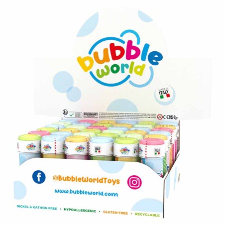 Bolle di Sapone da 60ml per Feste "Classic Bubbles"- 36pz Bolle di Sapone
