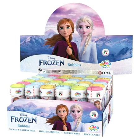 Bolle di Sapone a Tema Frozen "Bubbles" da 60ml - 36pz Bolle di Sapone