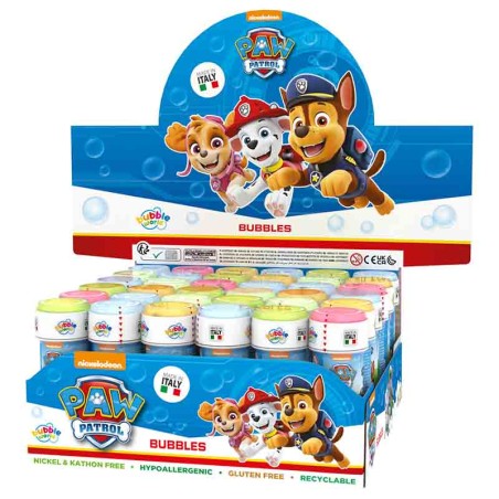 Bolle di Sapone a Tema Paw Patrol "Bubbles" da 60ml - 36pz Bolle di Sapone
