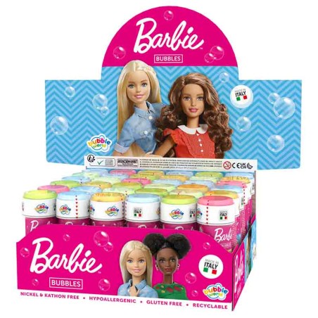 Bolle di Sapone a Tema Barbie "Bubbles" da 60ml - 36pz Bolle di Sapone