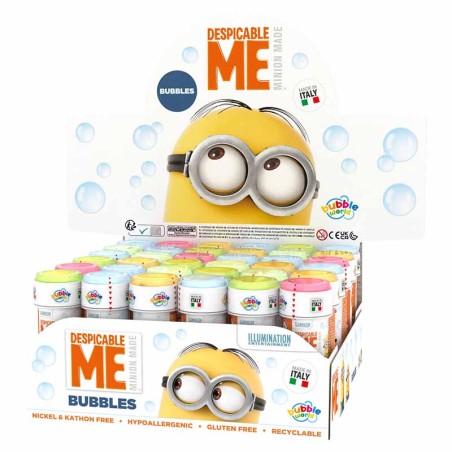 Bolle di Sapone a Tema Minions "Bubbles" da 60ml - 36pz Bolle di Sapone