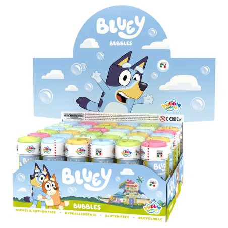 Bolle di Sapone a Tema Bluey "Bubbles" da 60ml - 36pz Bolle di Sapone