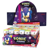 Bolle di Sapone a Tema Sonic "Bubbles" da 60ml - 36pz Bolle di Sapone