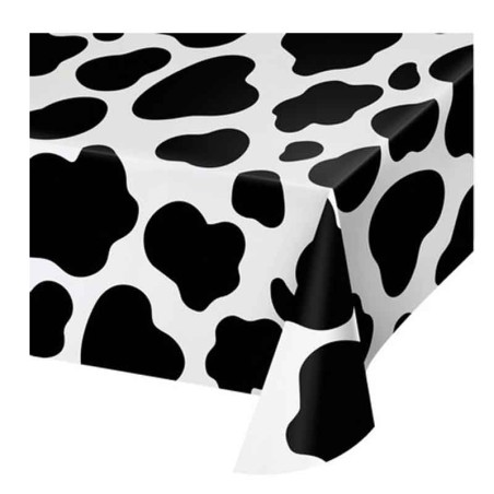 Tovaglia di Plastica 137x274cm Maculata "Mucca" Fattoria