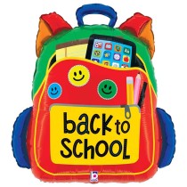 Palloncino in Foil 31" Super Shape Zainetto "Back To School" Giornate Speciali Grabo