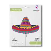 Palloncino in Foil 35" Super Shape Sombrero Multicolor Generici Grabo