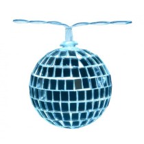 Ghirlanda LED con Sfera Stroboscopica da Discoteca Argento 1,40mt Addobbi e Palloncini Tema Musica