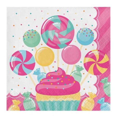 Tovagliolo di Carta 33x33cm Caramelle "Candy Bouquet" 16pz Caramelle "Candy Bouquet"
