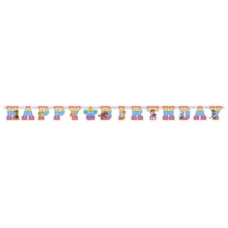 Festone Happy Birthday Carta con Paw Patrol 2mt Paw Patrol