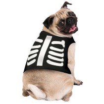 Costume da Scheletro per Cane Taglia M Accessori Persona Halloween