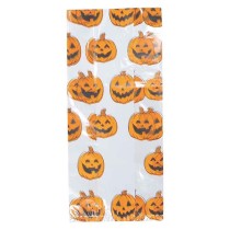 Sacchetto di Plastica Porta Caramelle Zucche 20pz Accessori Tavola Halloween