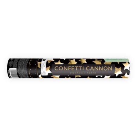 Cannon Sparacoriandoli Stelle Oro Metallizzato 28cm Sparacoriandoli Fantasia