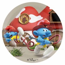 Piatto di Carta 23cm I Puffi 8pz Puffi "Smurfs"