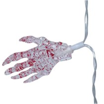 Ghirlanda LED Mano Scheletro di Sangue "Halloween" 1,15mt Addobbi e Festoni Halloween