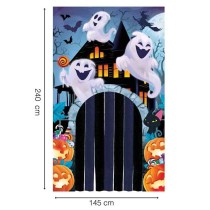 Tenda per Porta Zucche e Fantasmi di Halloween 2,40mt Addobbi e Festoni Halloween