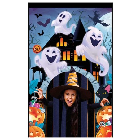 Tenda per Porta Zucche e Fantasmi di Halloween 2,40mt Addobbi e Festoni Halloween