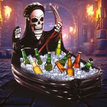 Portabibite Gonfiabile sagomato Bara e Angelo della Morte Accessori Tavola Halloween