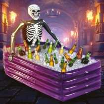 Portabibite Gonfiabile sagomato Bara e Scheletro Accessori Tavola Halloween