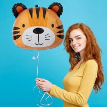 Palloncino in Foil 18" Junior Shape Tigre "Tiger" Animali (Giungla e Bosco)