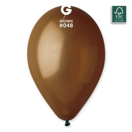 Palloncino in Lattice 13" G120 Marrone "Brown 048" 50pz Gemar Standard 13" G120