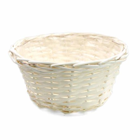 Cesto in Vimini Bianco 30cm X H.13cm Cesti in Vimini
