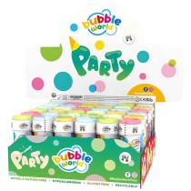 Bolle di Sapone a Tema "Party Bubbles" da 60ml - 36pz Bolle di Sapone
