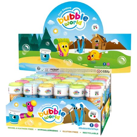 Bolle di Sapone con Oggetti Animati "Four Season Bubbles" da 60ml - 36pz Bolle di Sapone
