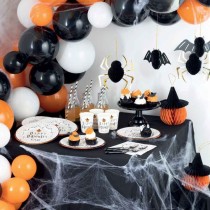 Bicchiere di Carta 250ml Bianco "Happy Halloween Night" 8pz Happy Halloween Night