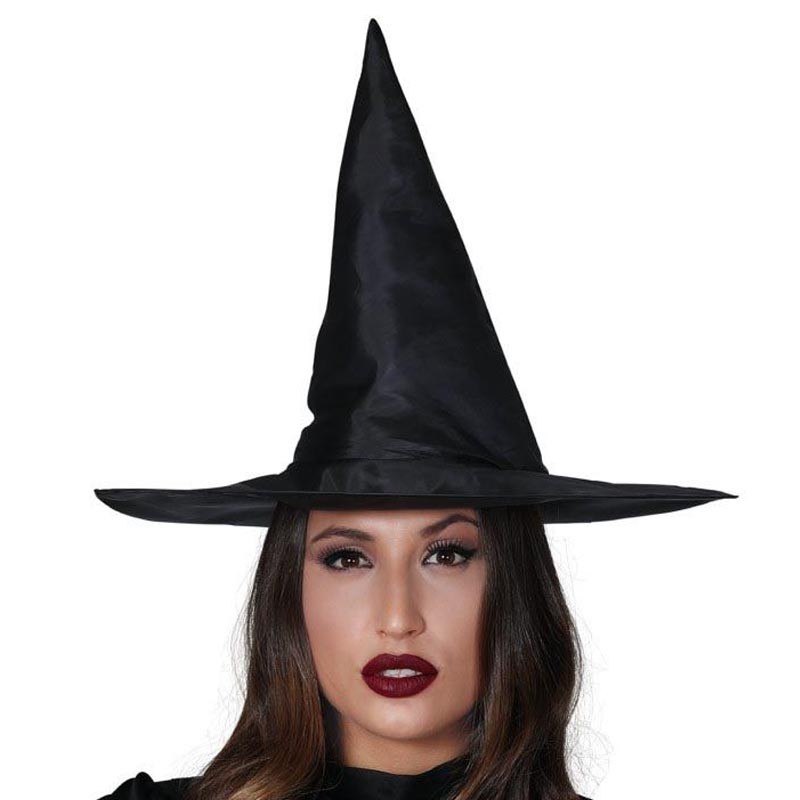 DERAYEE 2 cappelli da strega neri, 38 x 36 cm, per adulti, feste in costume, Halloween, cosplay, compleanno
