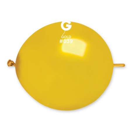 Palloncino in Lattice 13” GLM13 Oro Metallizzato “Gold 039” 50pz Gemar Metallic Link 13" GLM13