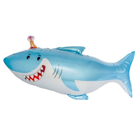 Palloncino in Foil 23" Super Shape Simpatico Squalo Pesci e Mare