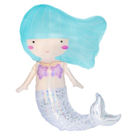 Palloncino in Foil 28" Super Shape Sirena "Colourful Mermaid" Ariel Sirenetta