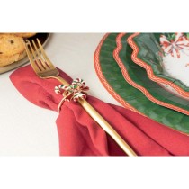 Portatovagliolo in Metallo Candy Cane 4cm Accessori Tavola Natale e Capodanno