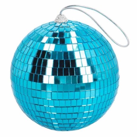 Sfera da Discoteca Stroboscopica Azzurro 15cm Anni '80