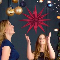Palloncino in Foil 20" Stella 3D Rosso "Star" Stelle 3D