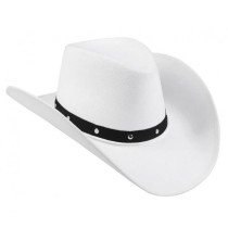 Cappello da Cowboy Bianco Festa Tema Country
