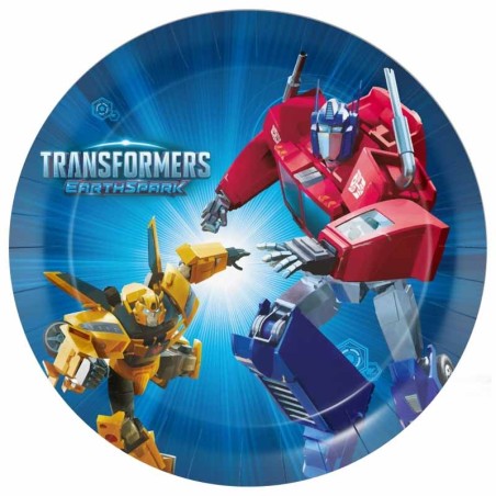 Piatto di Carta 23cm Transformers 8pz Transformers
