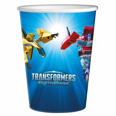Bicchiere di Carta 250ml Transformers 8pz Transformers