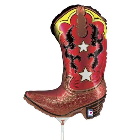 Palloncino in Foil 14" Mini Shape Stivale da Cowboy Generici Grabo
