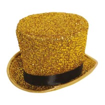 Mini Cilindro Oro Metallizzato Accessori Persona Natale e Capodanno