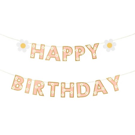 Festone Happy Birthday Margherita 2mt Margherita "Sun Daisy"