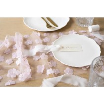 Runner in Organza con Fiorellini Rosa 5mt Runner/Corsie