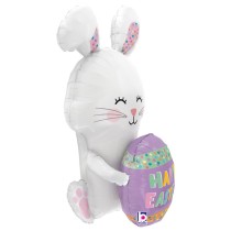 Palloncino in Foil 48" Super Shape Coniglietto con Uovo di Pasqua Pasqua Grabo