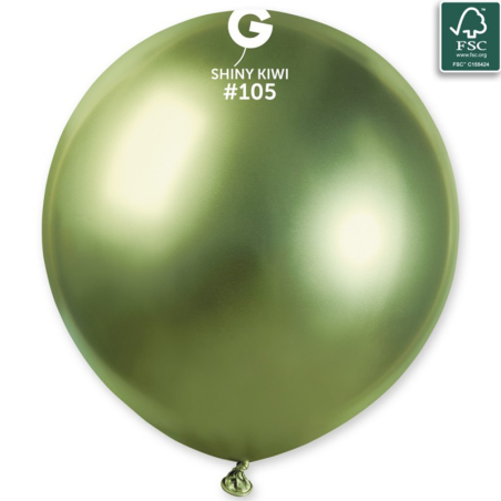 Palloncino in Lattice 31" GB30 Verde Kiwi "Shiny Kiwi 105" Gemar Shiny "Round"