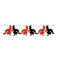 Ghirlanda decorativa Streghe Halloween 3mt Addobbi e Festoni Halloween